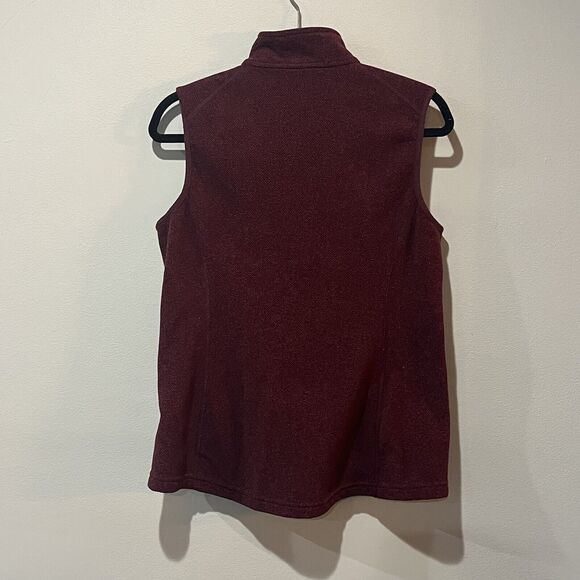 Duluth Trading Co Vest Women’s Small Red Fleece Sleeveless Full Zip Outdoors - Picture 2 of 6